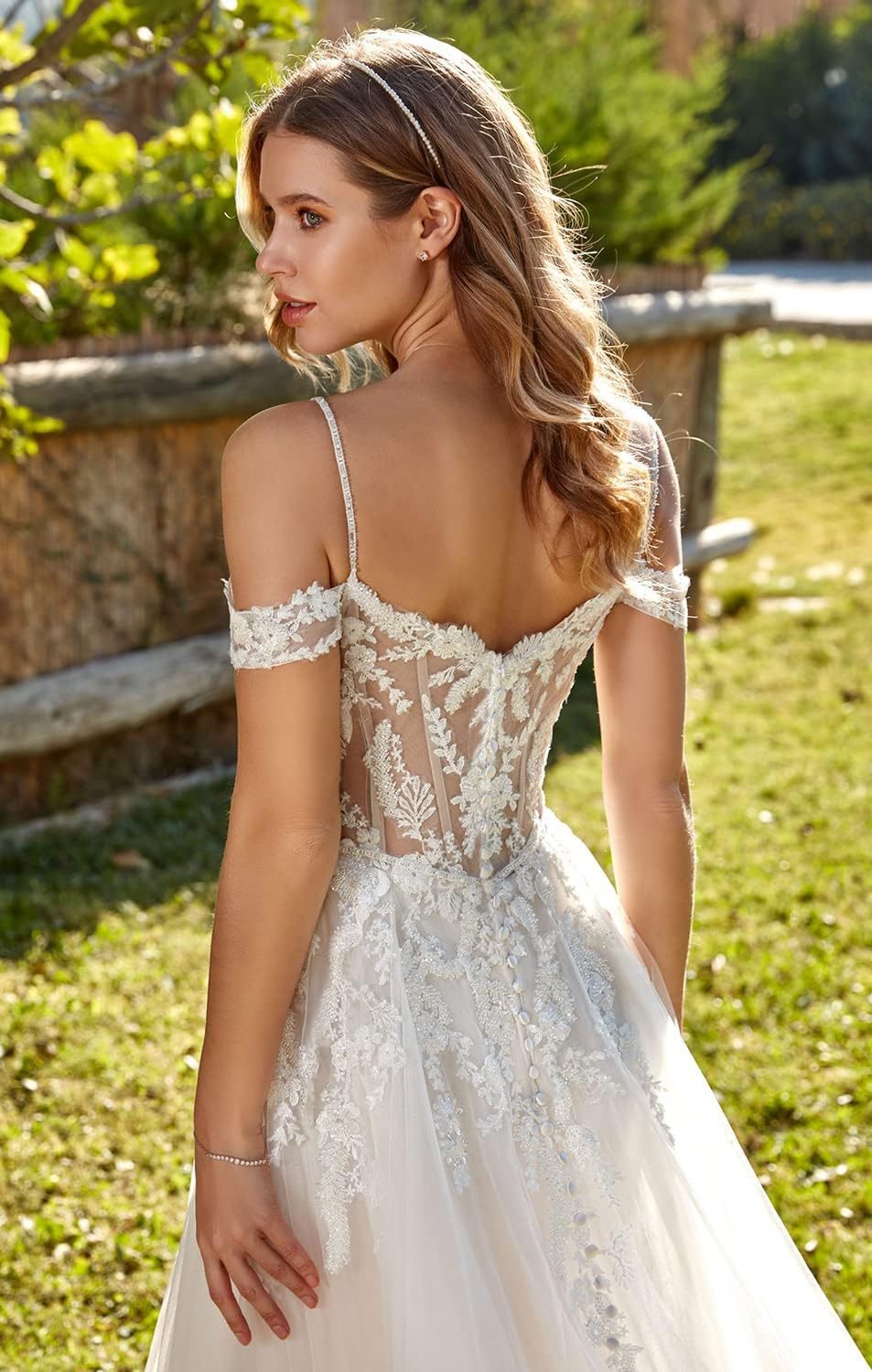 Lace Appliqued Wedding Dresses for Bride 2025 Beach Wedding Bridal Gowns for Women SE002-BMbridal.UK