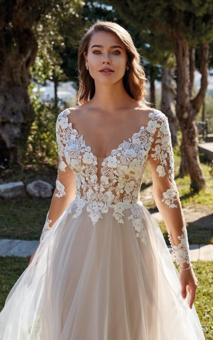 Lace Appliqued Wedding Dresses for Bride 2025 Beach Wedding Bridal Gowns for Women SE002-BMbridal.UK