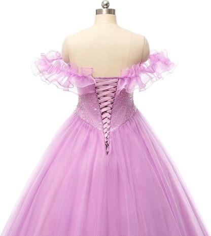 BMbride Women's Beading Sweetheart Ball Gown Tulle Layed Long Quinceanera Dress-BMbridal.UK