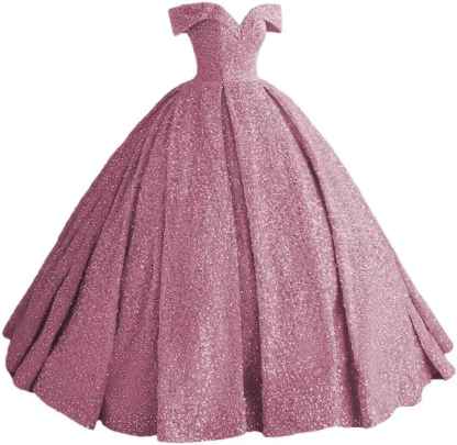 Sparkly Sequin Prom Dresses Long Ball Gown Off Shoulder Quinceanera Dresses Puffy Glitter Evening Party Dresses-BMbridal.UK