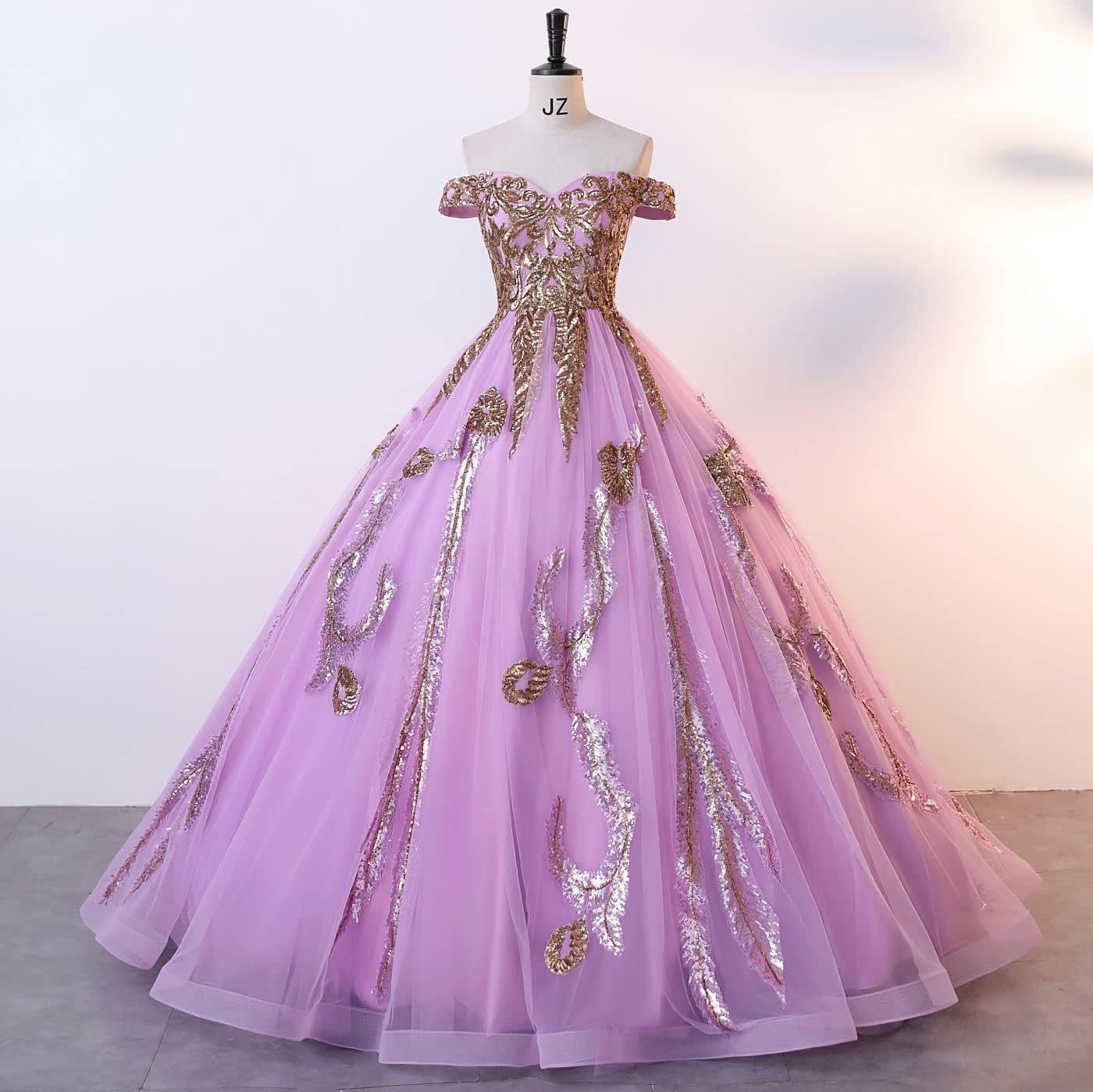 BMbride Women's Beading Sweetheart Ball Gown Tulle Layed Long Quinceanera Dress-BMbridal.UK