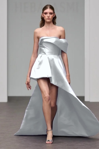 One Shoulder Sleeveless A Line Short Prom Dress With Pleated