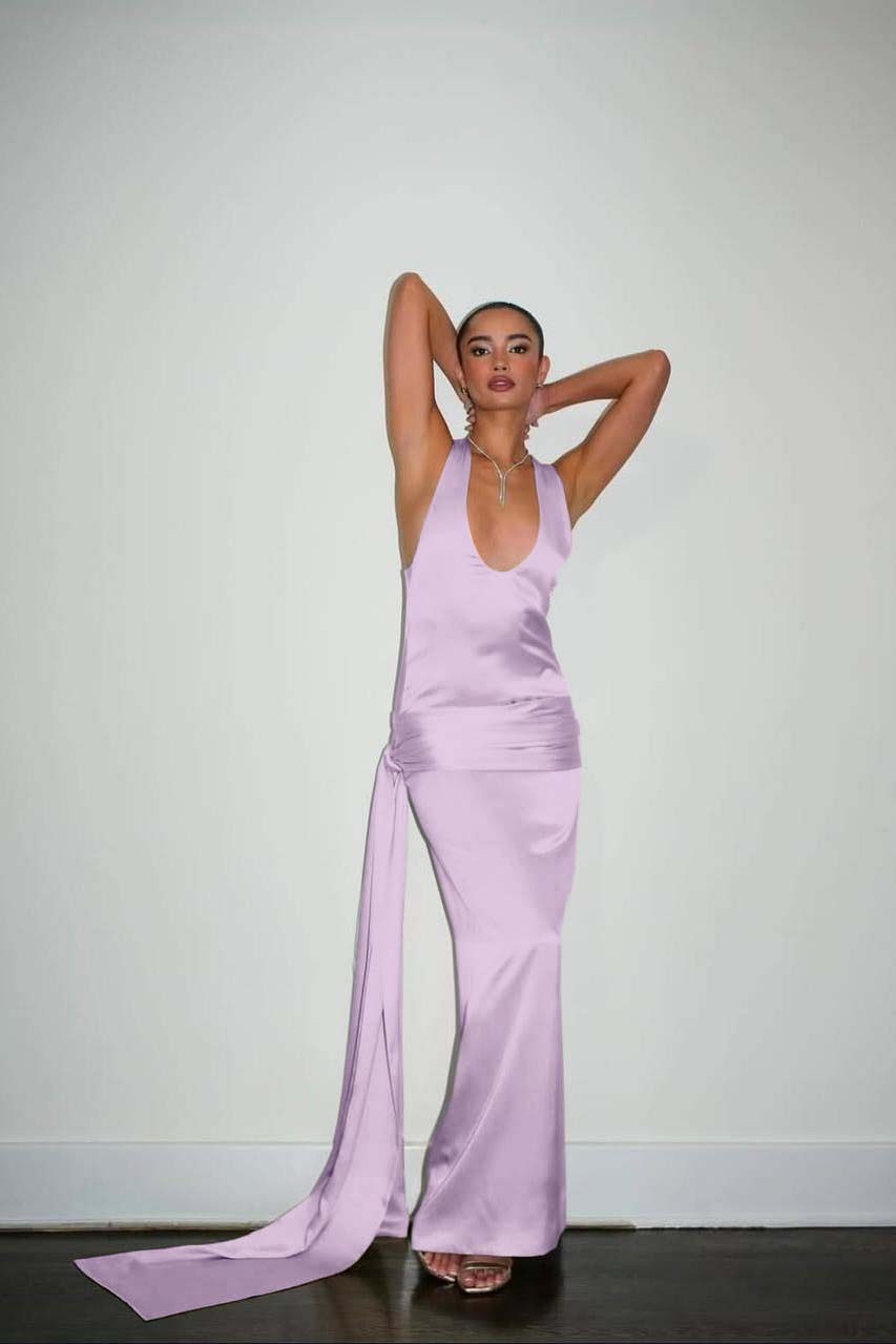 Straps Sleeveless Long Mermaid Prom Dress With Pleated Ruffles