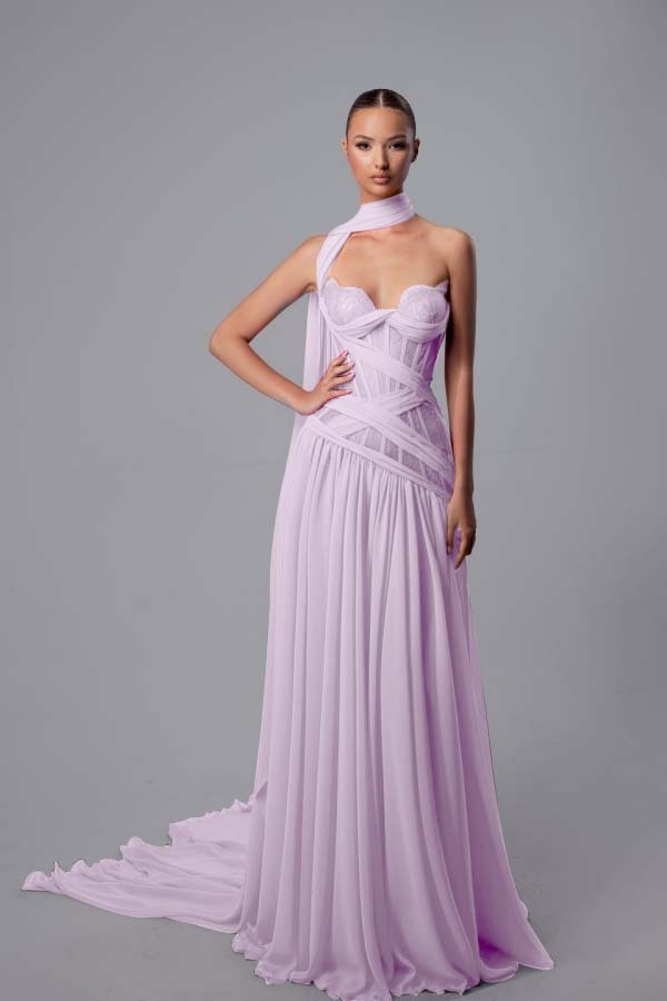 Strapless Sweetheart Sleeveless Long Prom Dress With Pleated