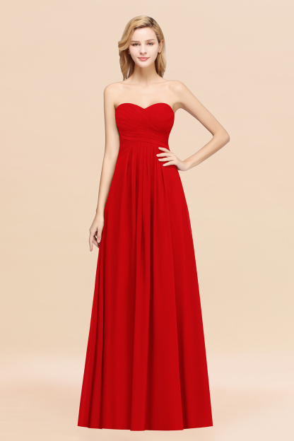 BMbridal Vintage Sweetheart Long Grape Affordable Bridesmaid Dresses Online-BMbridal