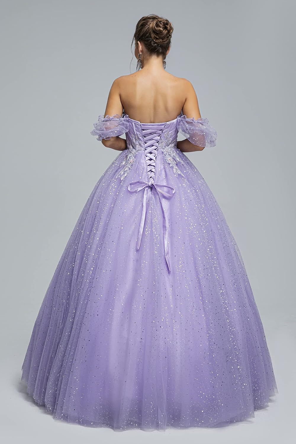 BMbride Women's Beading Sweetheart Ball Gown Tulle Layed Long Quinceanera Dress-BMbridal.UK