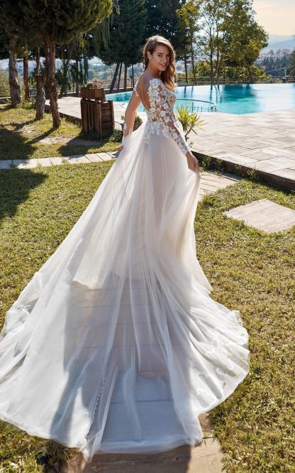 Lace Appliqued Wedding Dresses for Bride 2025 Beach Wedding Bridal Gowns for Women SE002-BMbridal.UK