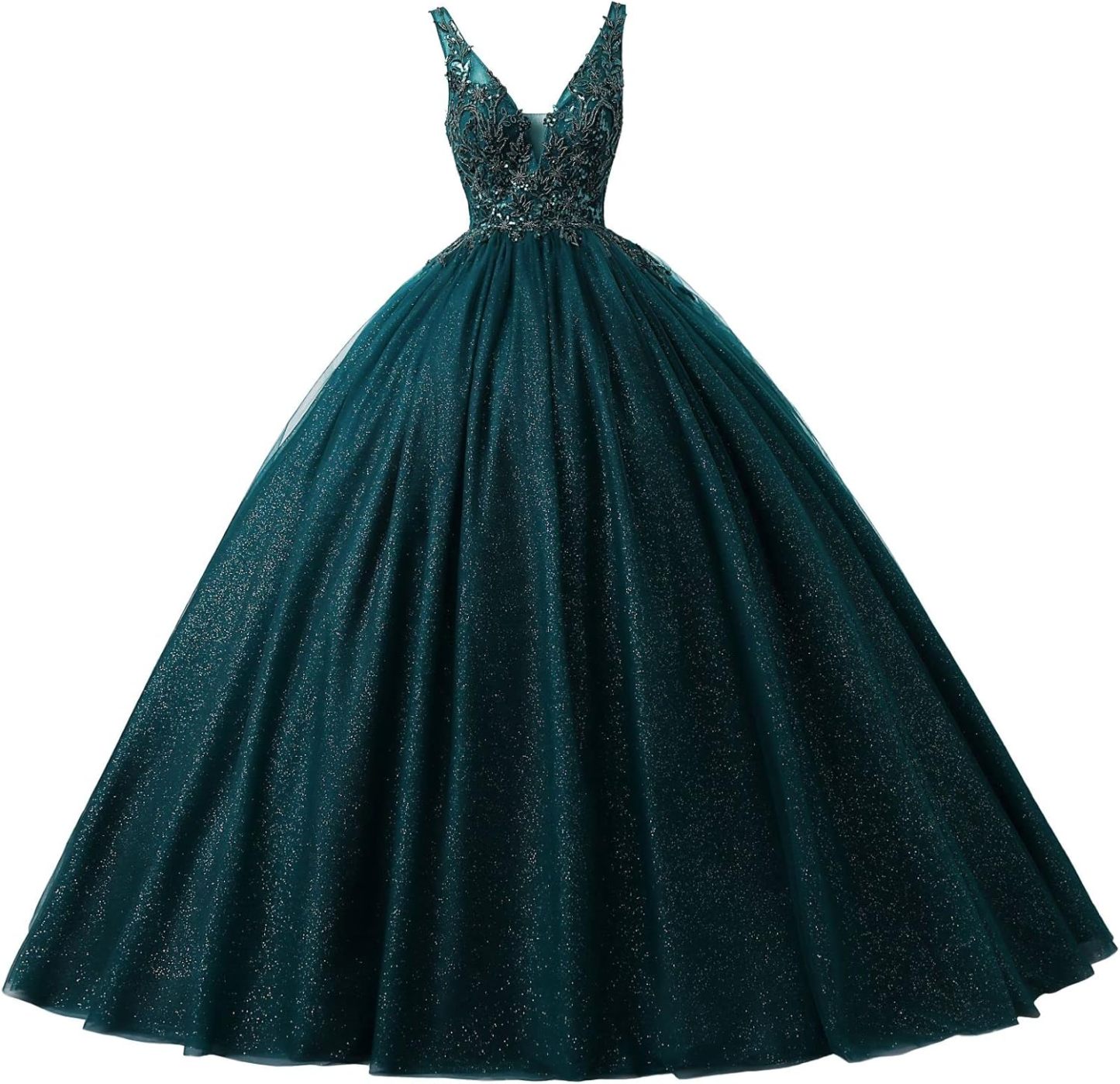 BMbride Women's Beading Sweetheart Ball Gown Tulle Layed Long Quinceanera Dress-BMbridal.UK