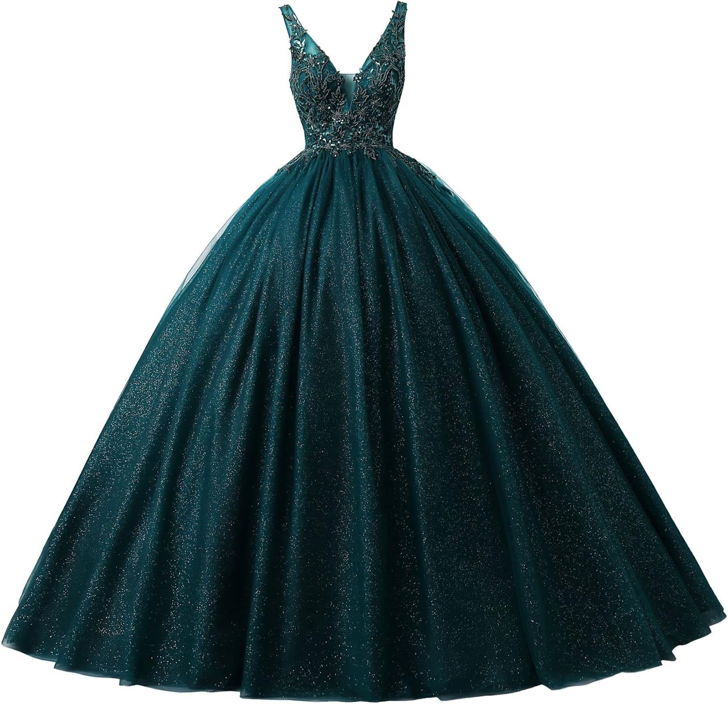 BMbride Women's Beading Sweetheart Ball Gown Tulle Layed Long Quinceanera Dress-BMbridal.UK