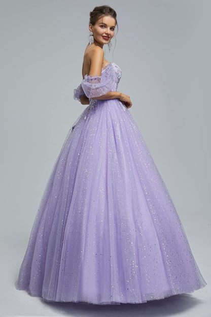 BMbride Women's Beading Sweetheart Ball Gown Tulle Layed Long Quinceanera Dress-BMbridal.UK