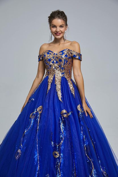 BMbride Women's Beading Sweetheart Ball Gown Tulle Layed Long Quinceanera Dress-BMbridal.UK