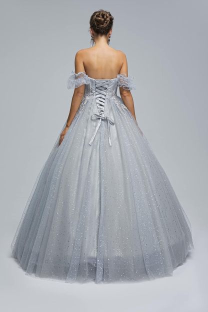 BMbride Women's Beading Sweetheart Ball Gown Tulle Layed Long Quinceanera Dress-BMbridal.UK