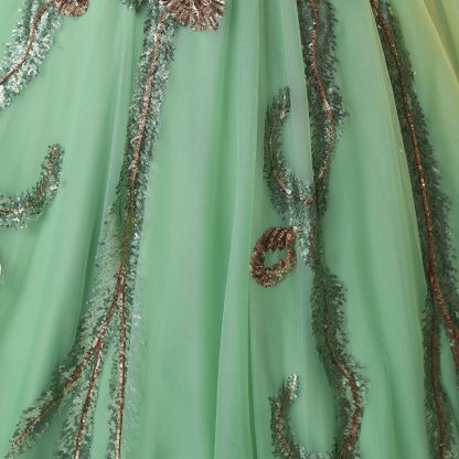 BMbride Women's Beading Sweetheart Ball Gown Tulle Layed Long Quinceanera Dress-BMbridal.UK