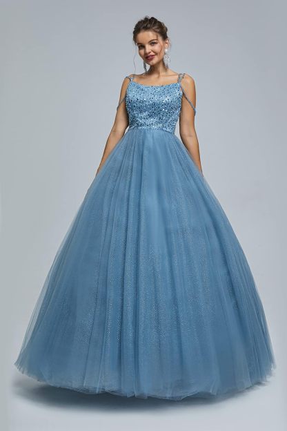 BMbride Women's Beading Sweetheart Ball Gown Tulle Layed Long Quinceanera Dress-BMbridal.UK