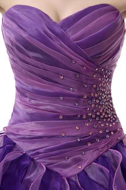 BMbride Women's Beading Sweetheart Ball Gown Tulle Layed Long Quinceanera Dress-BMbridal.UK