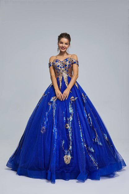 BMbride Women's Beading Sweetheart Ball Gown Tulle Layed Long Quinceanera Dress-BMbridal.UK
