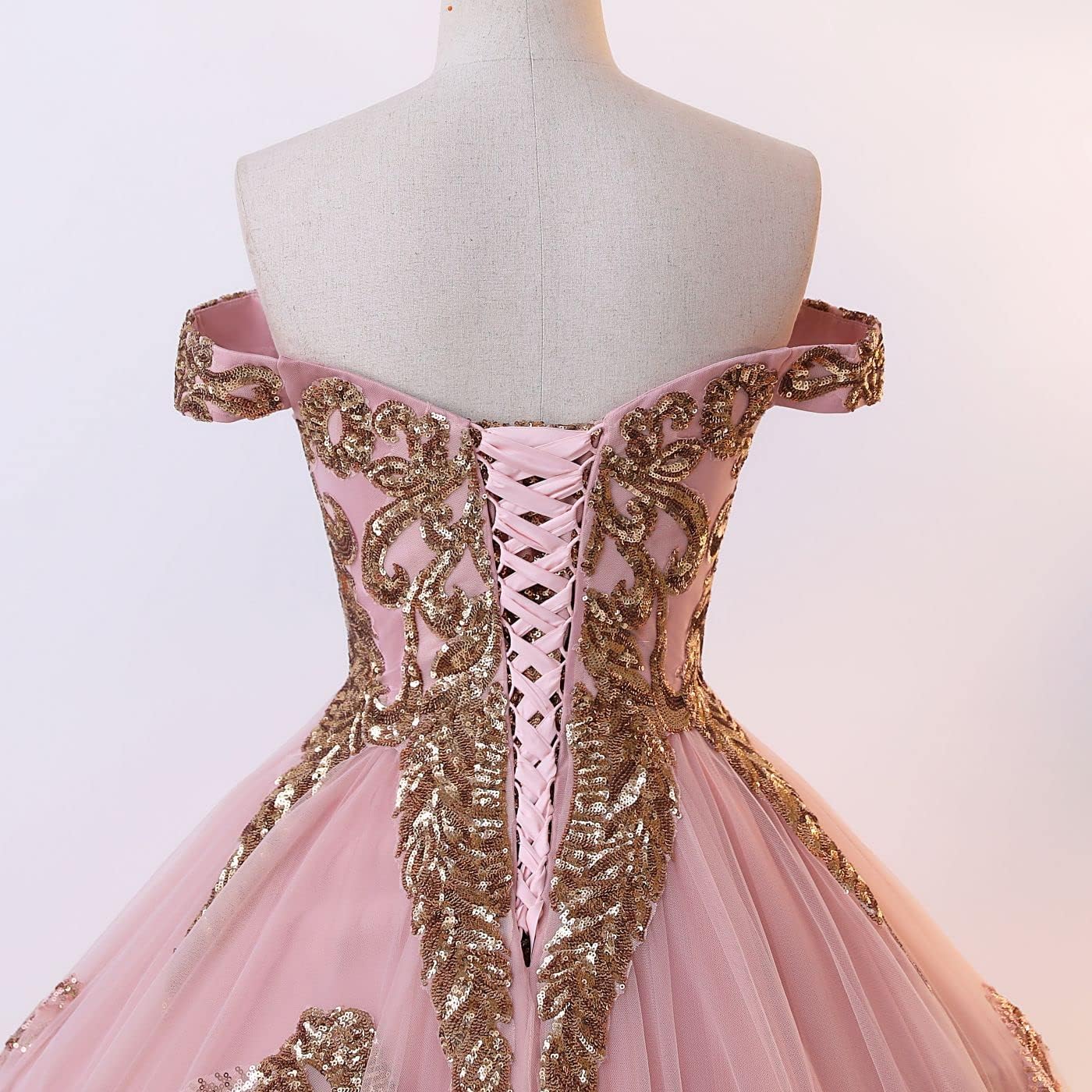 BMbride Women's Beading Sweetheart Ball Gown Tulle Layed Long Quinceanera Dress-BMbridal.UK