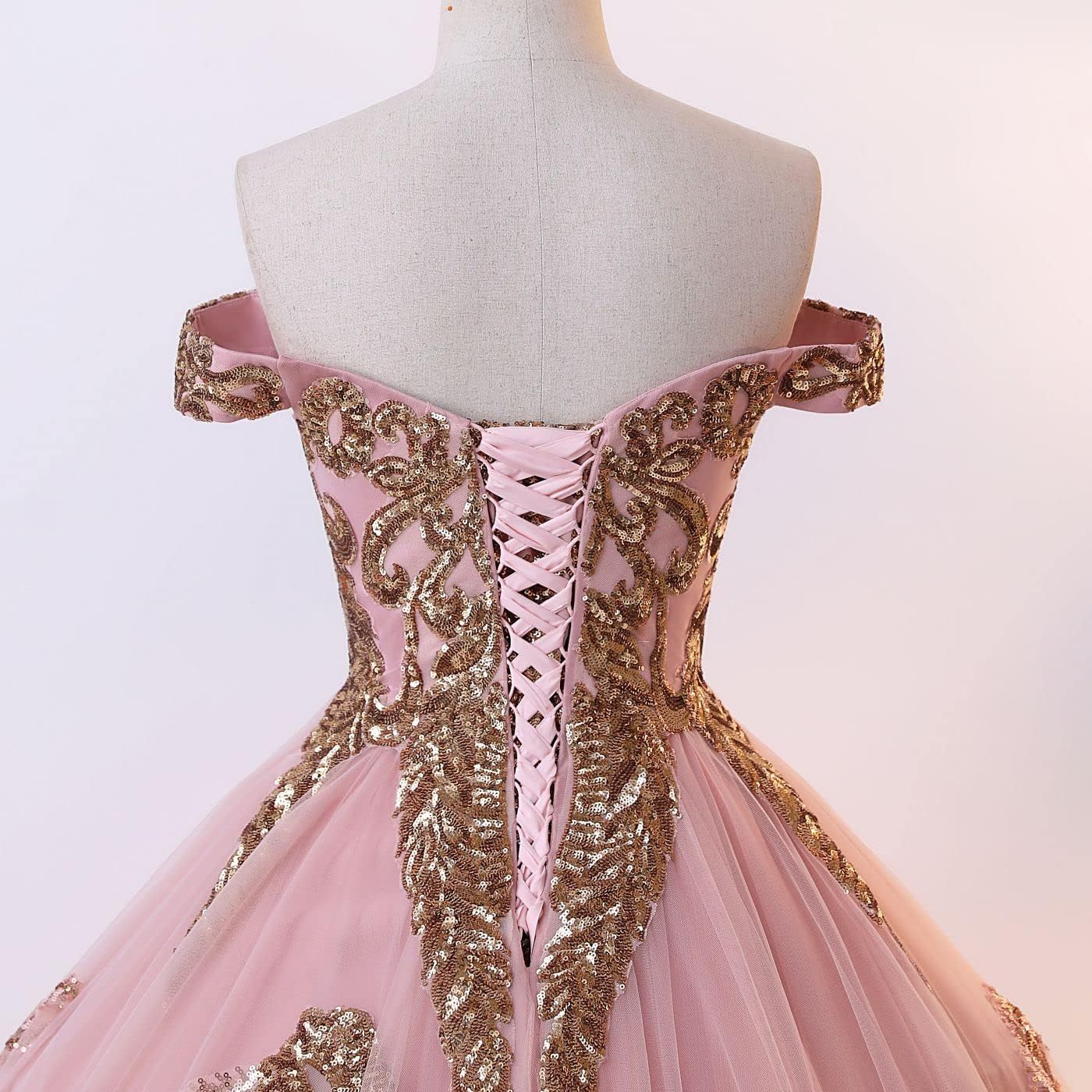 BMbride Women's Beading Sweetheart Ball Gown Tulle Layed Long Quinceanera Dress-BMbridal.UK