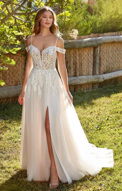 Lace Appliqued Wedding Dresses for Bride 2025 Beach Wedding Bridal Gowns for Women SE002-BMbridal.UK