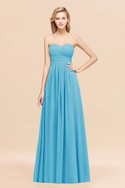 BMbridal Vintage Sweetheart Long Grape Affordable Bridesmaid Dresses Online-BMbridal