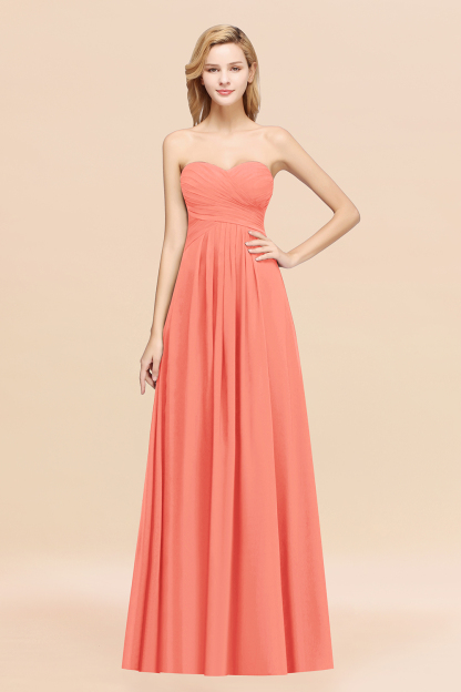BMbridal Vintage Sweetheart Long Grape Affordable Bridesmaid Dresses Online-BMbridal