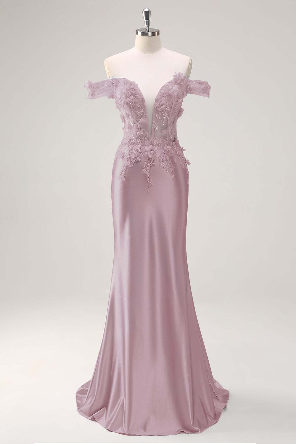 Strapless Sleeveless Long Mermaid Prom Dress With Appliques Pleated