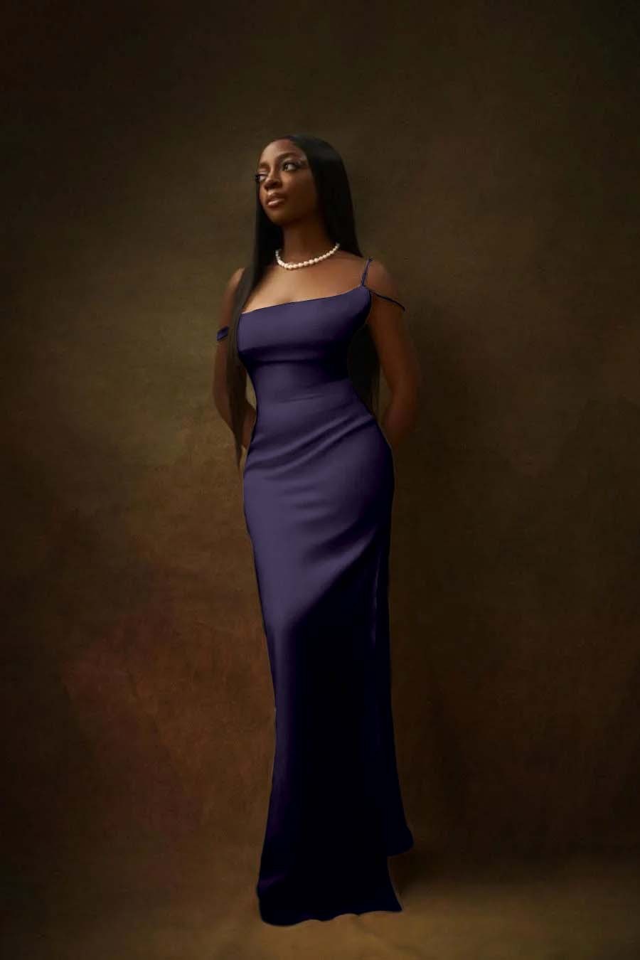 One Shoulder Sleeveless Split Long Prom Dress With Pleated Beading