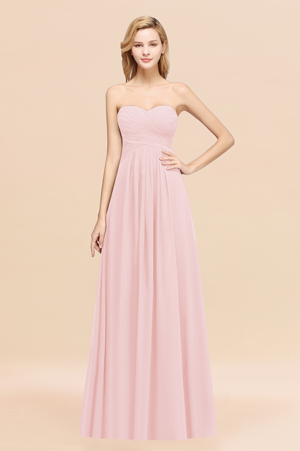 BMbridal Vintage Sweetheart Long Grape Affordable Bridesmaid Dresses Online-BMbridal
