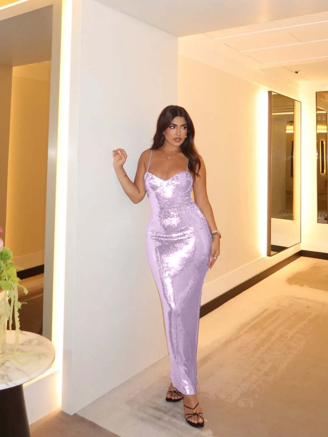 Spaghetti Strap Sleeveless Long Mermaid Prom Dress With Pleated