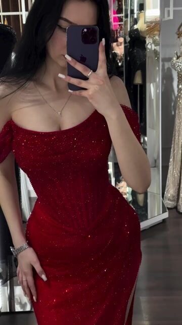 Sequins Off the Shoulder Sleeveless Long Prom Dress With Split