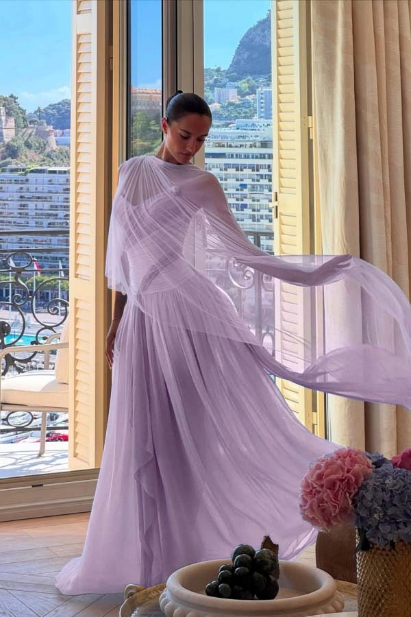 Strapless Sleeveless Long A Line Prom Dress With Pleated Tulle