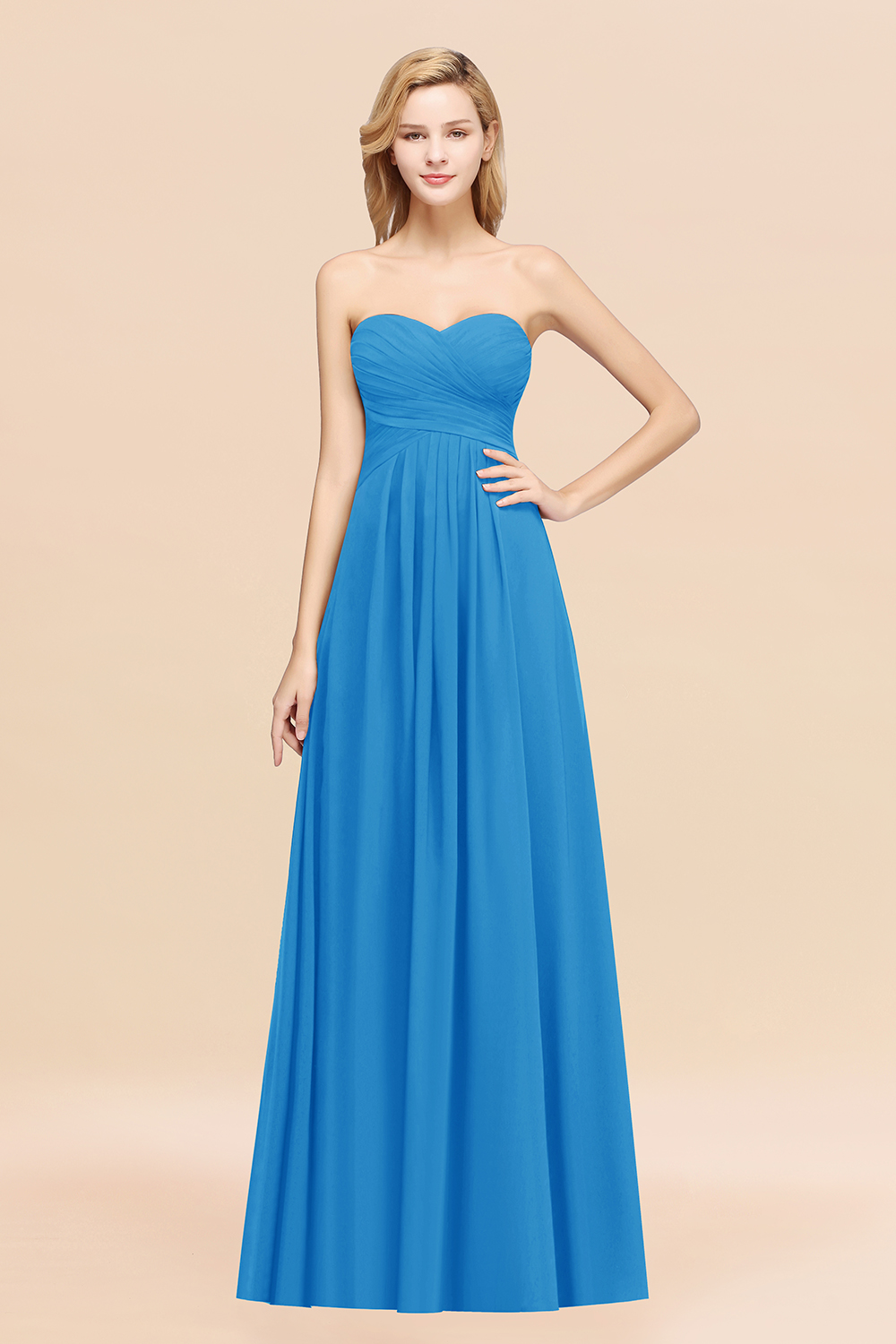 BMbridal Vintage Sweetheart Long Grape Affordable Bridesmaid Dresses Online-BMbridal