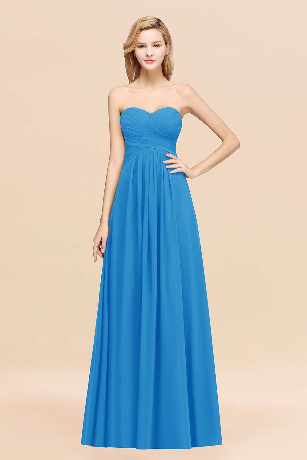 BMbridal Vintage Sweetheart Long Grape Affordable Bridesmaid Dresses Online-BMbridal