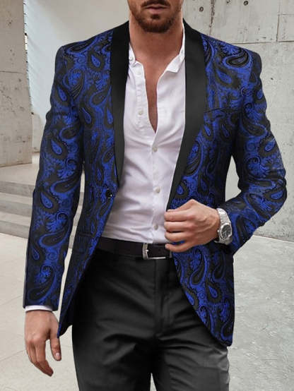 Single-Button Disco Suit For Men In A Standard Fit Two-Piece Set
