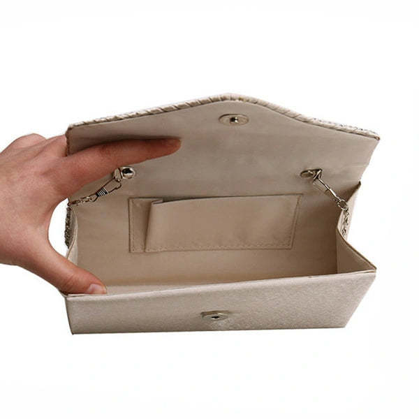 Envelope Clutch Bags with Crystal Rhinestones