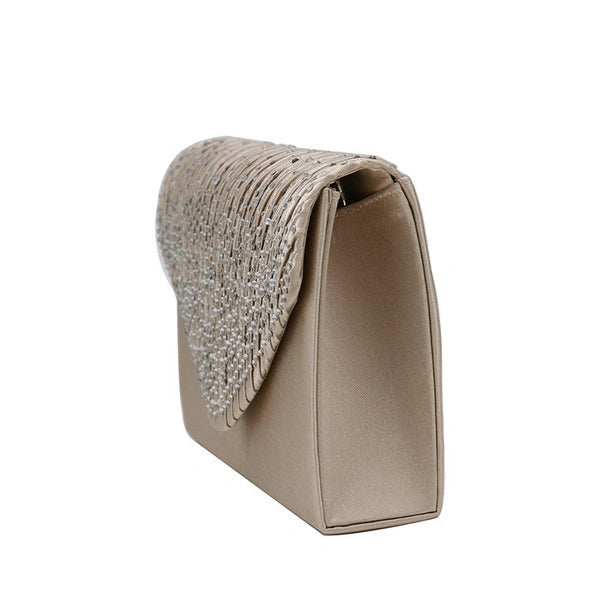 Envelope Clutch Bags with Crystal Rhinestones