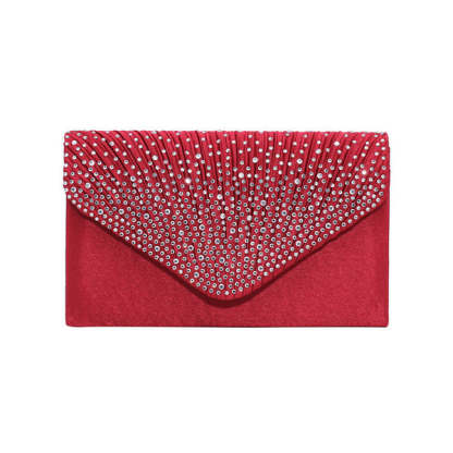 Envelope Clutch Bags with Crystal Rhinestones