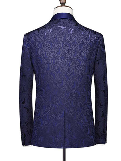 Single-Button One-Breasted 3-Piece Wedding Suit For Men In Standard Fit