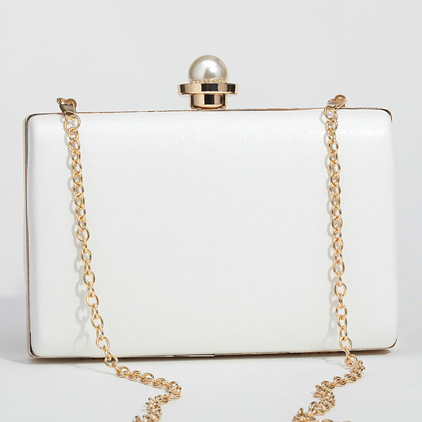 Unique Imitation Pearl Flower Clutch