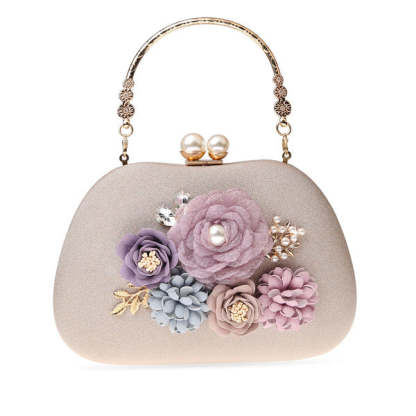 Elegant and Charming Floral Clutch Bag, Pretty and Refined