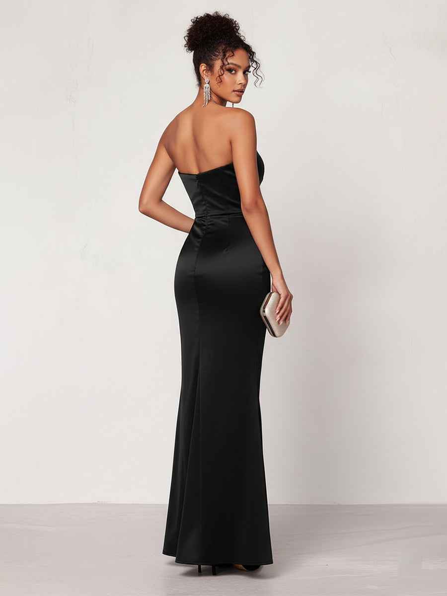 Glamorous Ruched Bodice Mermaid Formal Gown