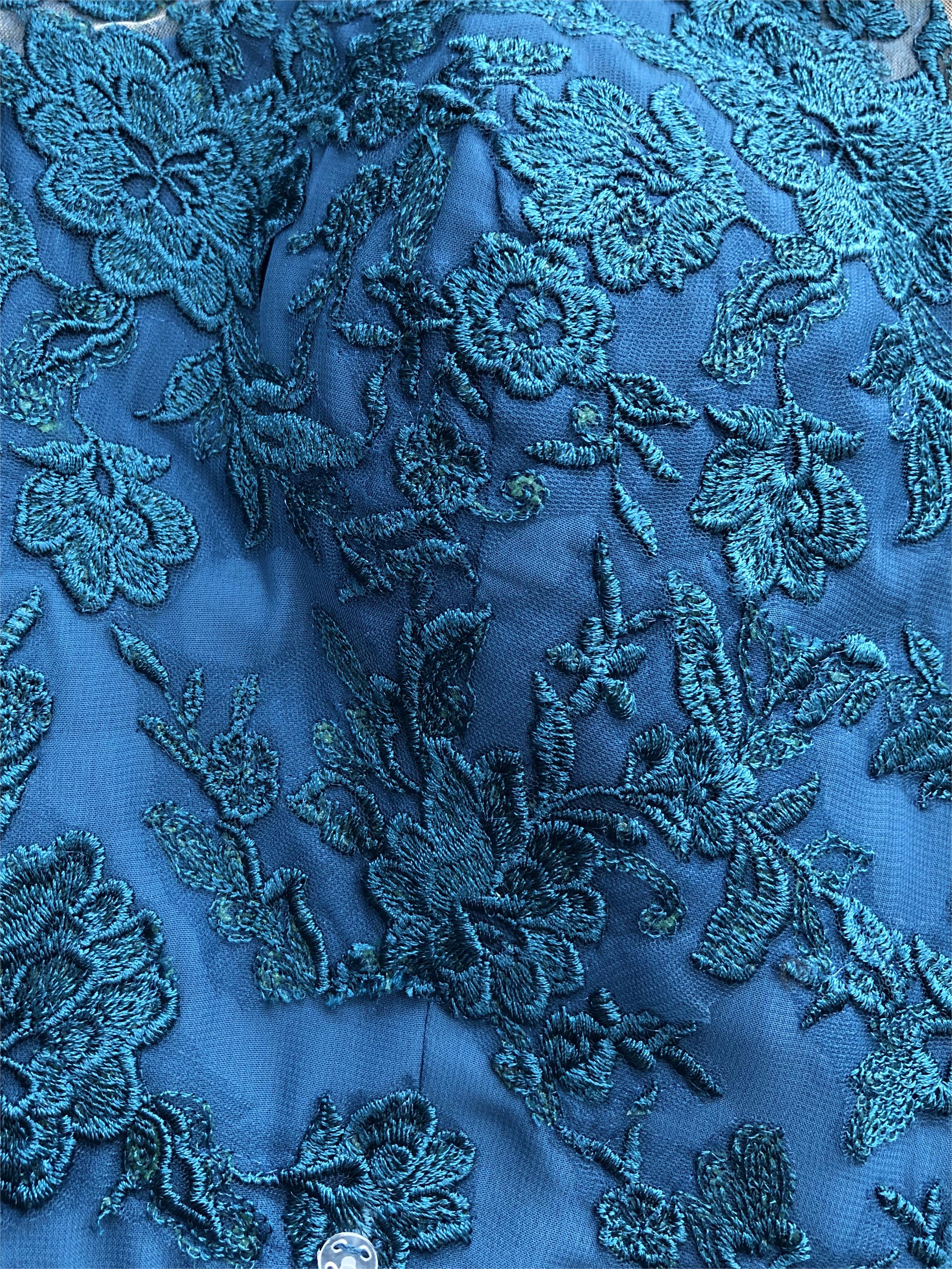 Princess Jewel Neck A-Line Floor-Length Mother of the Bride Pantsuit with Applique and 3/4 Sleeves