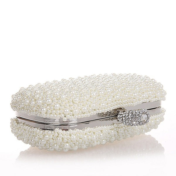 Elegant Clutch Bags with Imitation Pearls