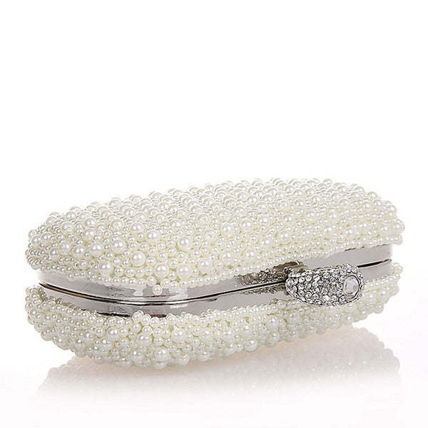 Elegant Clutch Bags with Imitation Pearls