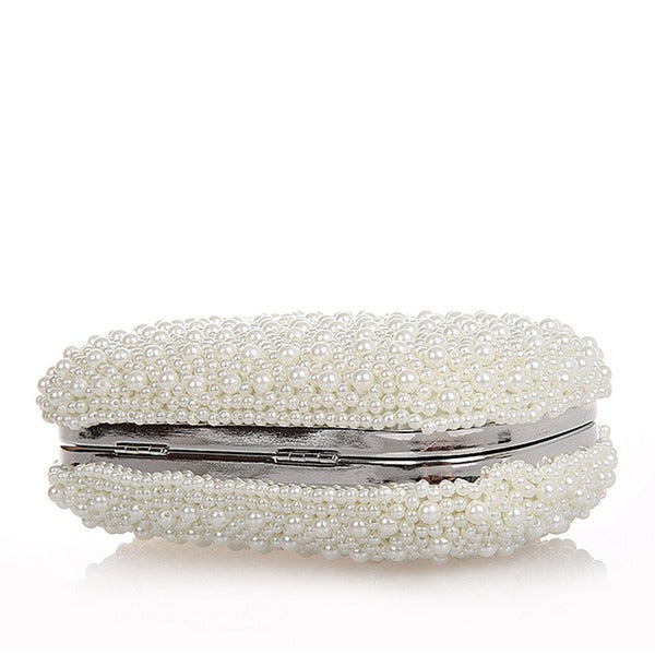 Elegant Clutch Bags with Imitation Pearls