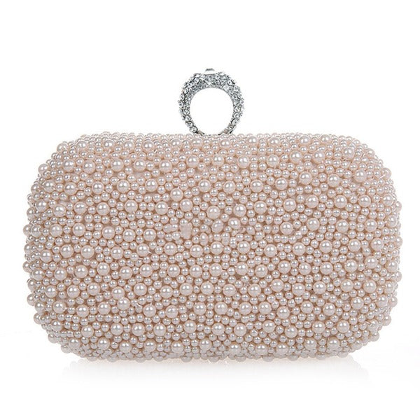 Elegant Clutch Bags with Imitation Pearls
