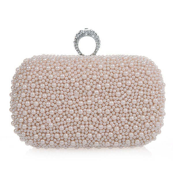 Elegant Clutch Bags with Imitation Pearls