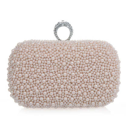Elegant Clutch Bags with Imitation Pearls