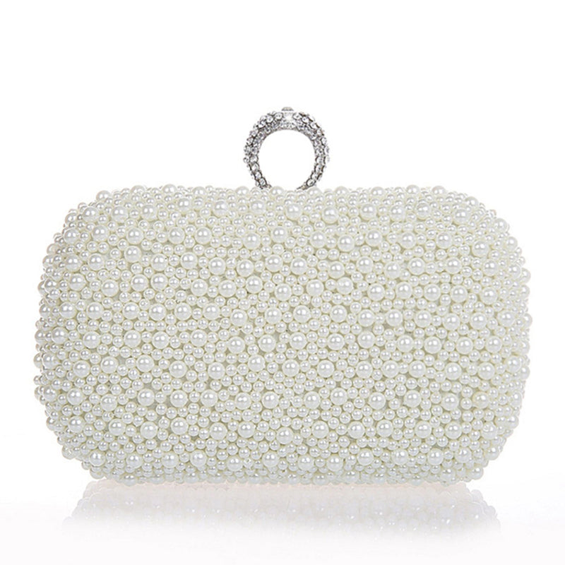Elegant Clutch Bags with Imitation Pearls