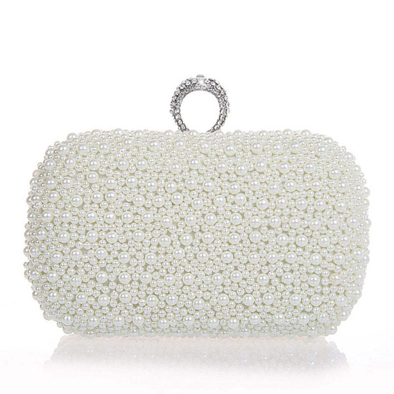 Elegant Clutch Bags with Imitation Pearls